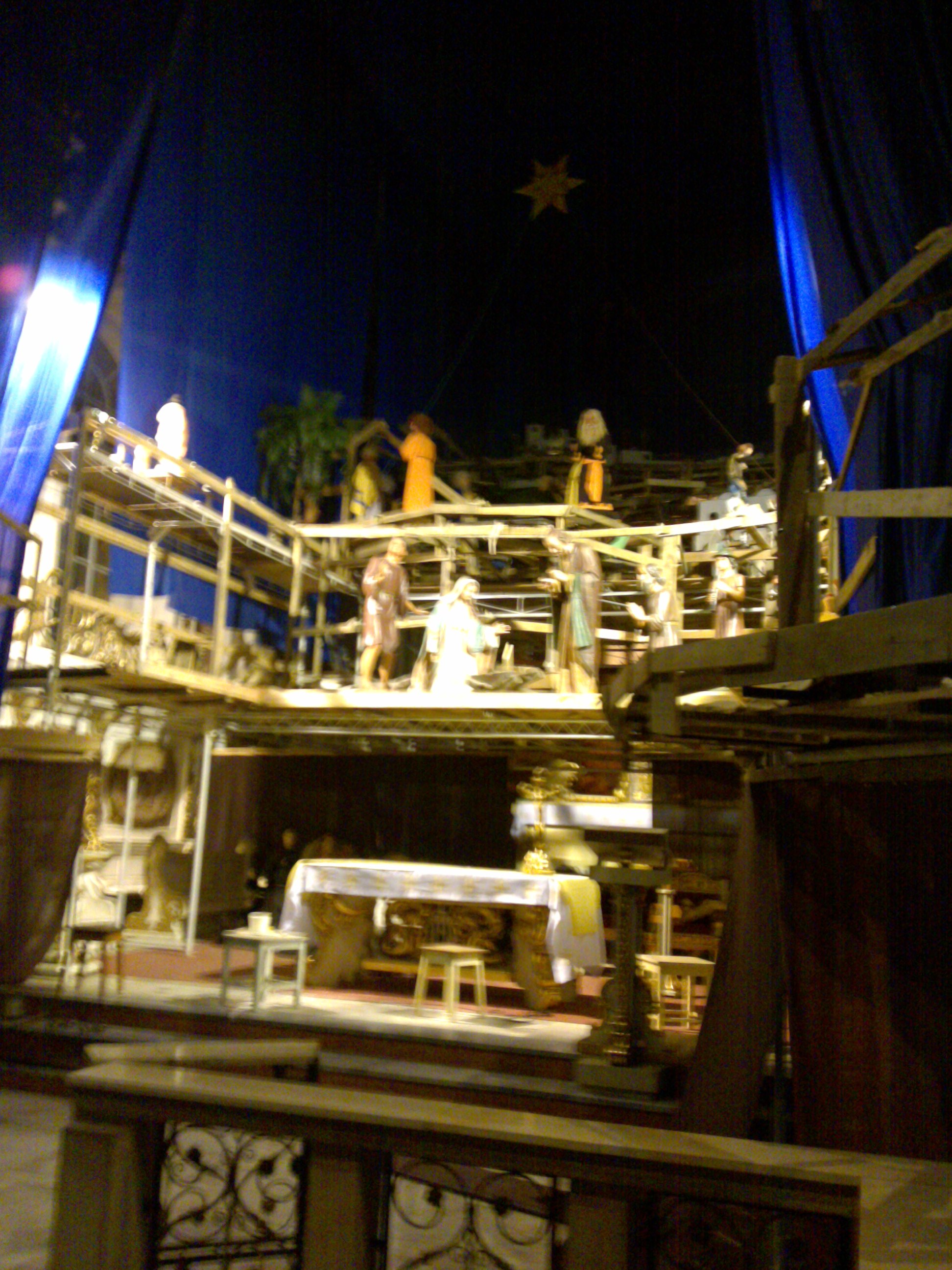 Nativity scene on a grand scale