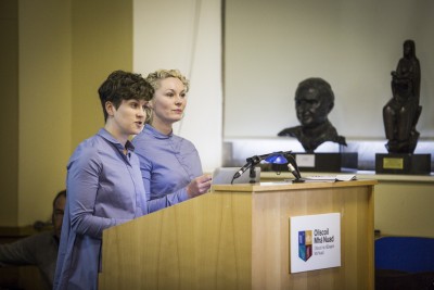 Sarah Browne and Jesse Jones present in The Shadow of State (Photo Ste Murray)