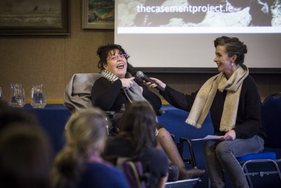 Rosaleen McDonagh in conversation with Lian Bell (photo Ste Murray)